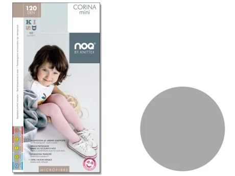 Przejdź do produktu KNITTEX CORINA MINI Rajstopki mikrofibra 120 den PALOMA GREY 116/122