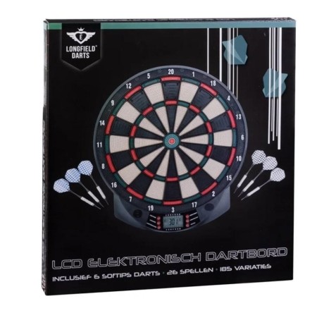 Przejdź do produktu Elektroniczna Mata do Darta OneTeam FriendlyAim Składana 26 Gier 8 Graczy Antypoślizgowa z 6 Miękkimi Rzutkami