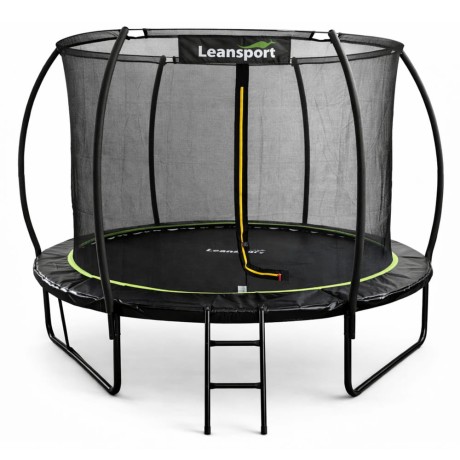 Przejdź do produktu Trampolina Ogrodowa LEAN Z Siatką Wewnętrzną Czarno-Zielona 183CM 6FT