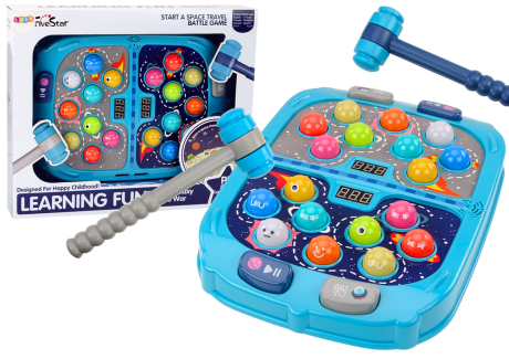 Przejdź do produktu Gra Zręcznościowa Wack A Mole Kosmos 9 Poziomów Prędkości Światła Dźwięki