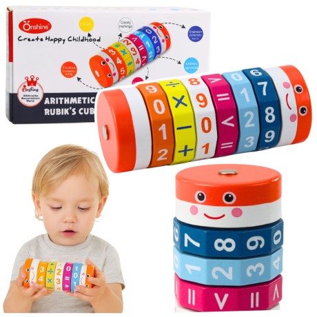 Przejdź do produktu Edukacyjny Walec Matematyczny Dla Dzieci Układanka Nuka Liczenia