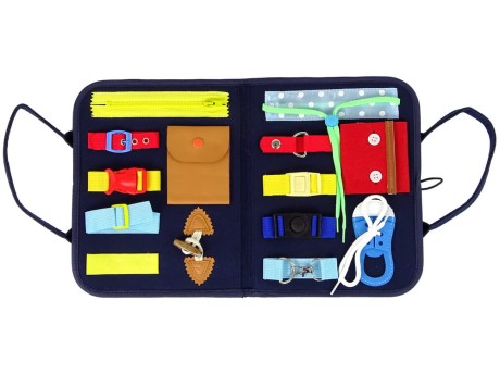 Przejdź do produktu Walizka Tablica Manipulacyjna Sensoryczna dla Malucha Zabawka Edukacyjna