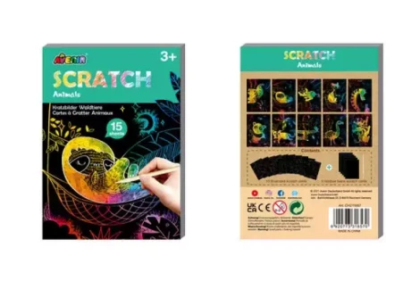 Przejdź do produktu Mini wydrapywanki zwierzęta 3+ – kreatywna zabawka dla dzieci zestaw do wydrapywania