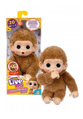 Przejdź do produktu Little Live Pets Mini Małpka Pepi Peach – interaktywna zabawka dla dzieci
