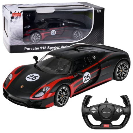 Przejdź do produktu Auto Porsche 918 Spyder Performance Zdalnie Sterowane RC Czarne Rastar 1:14