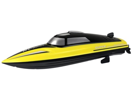 Przejdź do produktu Motorówka Łódka Zdalnie Sterowana R/C 2.4G Pilot Podstawka Żółta wiek 8+