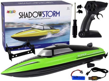 Przejdź do produktu Motorówka Zdalnie Sterowana R/C 2,4G 20-25km/h Zielona