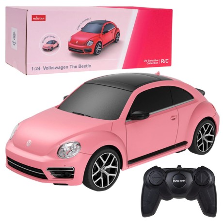 Przejdź do produktu Auto Volkswagen Beetle UV Sensitive Zdalnie Sterowane RC Różowe Rastar 1:24