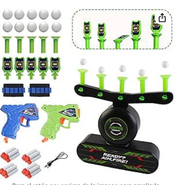 Przejdź do produktu Gra Zręcznościowa Strzelanie Do Celu Pistolet Unoszące Się Kulki wiek 8+