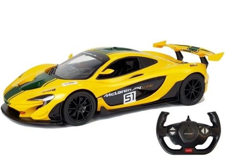 Przejdź do produktu Auto McLaren P1 GTR Samochód Zdalnie Sterowany RC Rastar Żółty 1:14