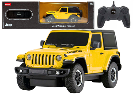 Przejdź do produktu Auto JEEP Wrangler JL Rubicon Zdalnie Sterowany RC Rastar Żółty 1:24