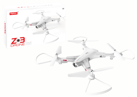 Przejdź do produktu Dron Zdalnie Sterowany SYMA Z3 Biały Kamera 720P WiFi FPV Składany Prezent na Komunię dla Dziecka