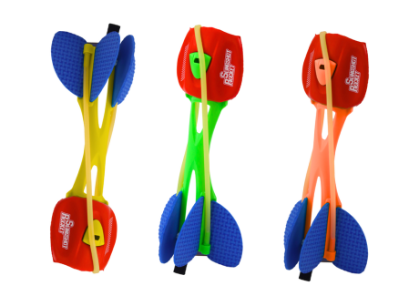 Przejdź do produktu Rakieta z procą do rzucania piankowa kolorowa – odrzut do 25 metrów