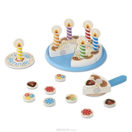Przejdź do produktu Drewniany Tort Urodzinowy Melissa & Doug – Zestaw Do Zabawy dla Dzieci