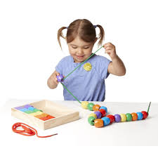 Przejdź do produktu Melissa & Doug Koraliki drewaniane jumbo