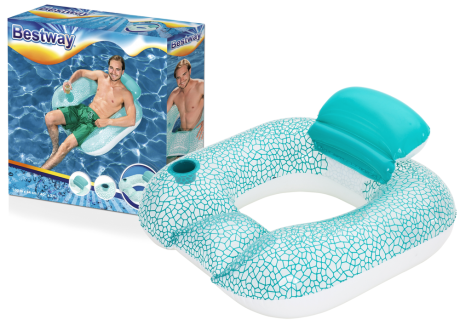 Przejdź do produktu Dmuchana Poduszka Koło Do Pływania Niebieskie 102 x 94 cm Bestway 43097