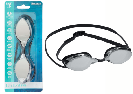 Przejdź do produktu Okulary Do Pływania Lustrzane Czarne Bestway 21066
