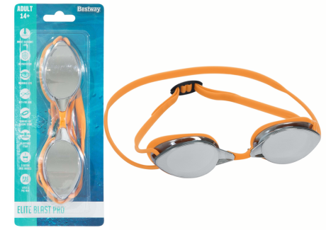 Przejdź do produktu Okulary do Pływania Lustrzane Pomarańczowe Bestway 21066