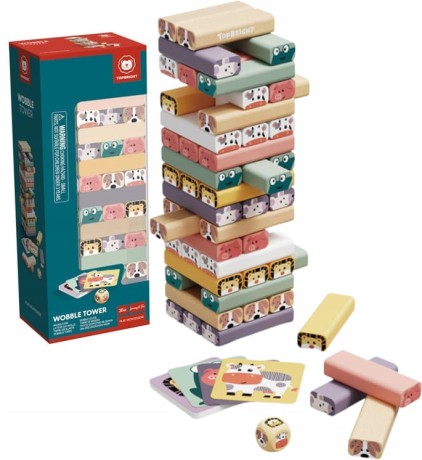 Przejdź do produktu Wieża zręcznościowa "Jakie to zwierzę?" — drewniana gra edukacyjna 51 elementów