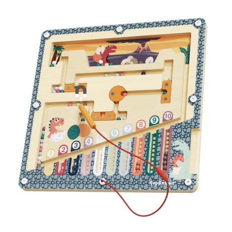 Przejdź do produktu Topbright Labirynt Magnetyczny „Jaja Dinozaura” – Edukacyjna Gra Zręcznościowa 1–10