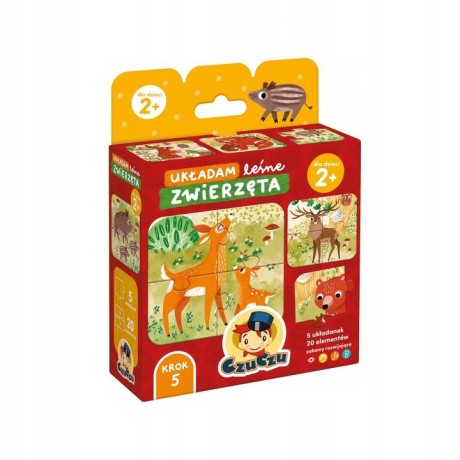 Przejdź do produktu CzuCzu Układam leśne zwierzęta 2+