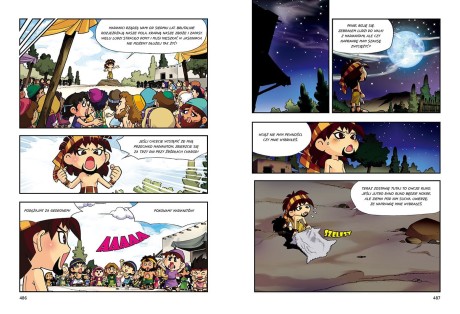 Przejdź do produktu Biblia w komiksie — Księga pełna mocy: Stary i Nowy Testament (wydanie 3-tomowe w etui)