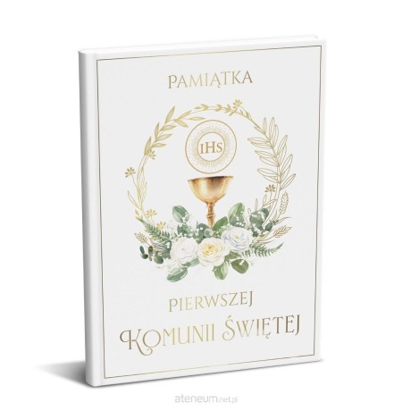 Przejdź do produktu Elegancka książeczka pamiątkowa na I Komunię Świętą A5