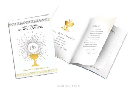 Przejdź do produktu Elegancka Książeczka Pamiątka I Komunii Świętej „Passion Moments” PMB-0074