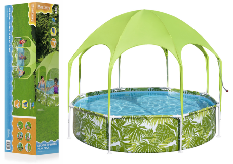 Przejdź do produktu Basen Ogrodowy Stelażowy Dla Dzieci 244 cm x 51 cm Bestway 56432 Zielony