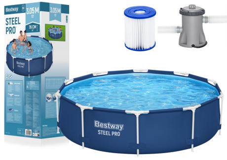 Przejdź do produktu Basen Ogrodowy Stelażowy 305 cm x 76 cm Bestway 56679