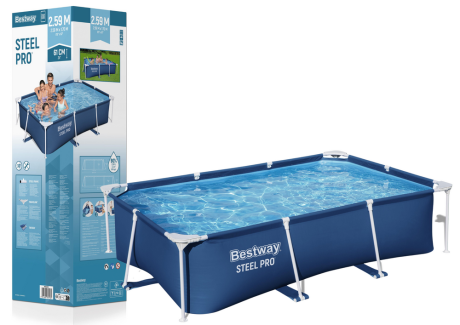 Przejdź do produktu Basen Ogrodowy Stelażowy 259 x 170 x 61cm Bestway 56403