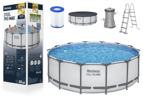 Przejdź do produktu Basen Ogrodowy Stelażowy 427 x 122 cm Bestway 5612X