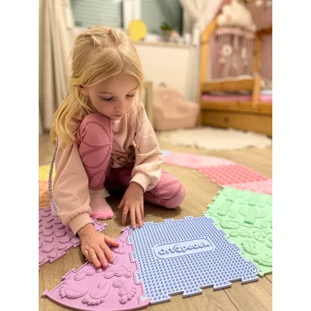 Przejdź do produktu Ortopedek Sensoryczne Maty Pastelowe — Zestaw 16 el. do Ćwiczeń Stóp i Profilaktyki Postawy