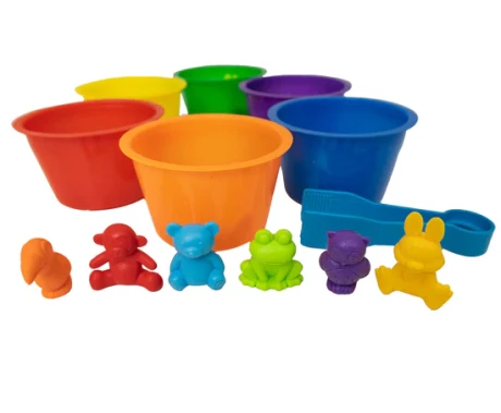 Przejdź do produktu Kolorowe zwierzaki – liczmany Askato edukacyjne zabawki matematyczne 4+