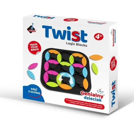 Przejdź do produktu Askato Logiczna układanka "Twist" – gra strategiczna dla dzieci i rodzin 4+