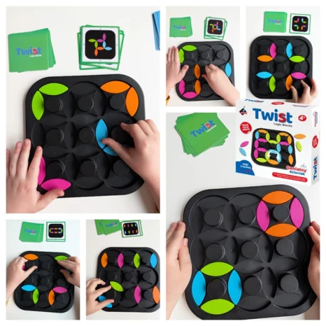 Przejdź do produktu Askato Logiczna układanka "Twist" – gra strategiczna dla dzieci i rodzin 4+