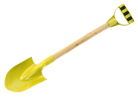 Przejdź do produktu Łopatka Do Piasku Drewniana Rączka Pastelowy Żółty 60cm