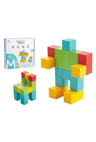 Przejdź do produktu Klocki magnetyczne 64 elementy ADAR – kolorowe kostki konstrukcyjne dla dzieci 3+