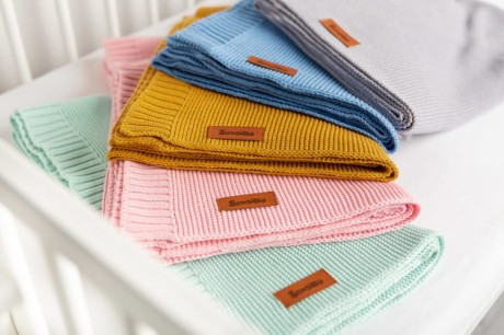 Przejdź do produktu KOCYK BAMBUSOWO-BAWEŁNIANY 80X100 CM RÓŻOWY