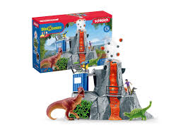 Przejdź do produktu Schleich 42564 Dinosaurs — Wielka ekspedycja na wulkan (z efektem lawy i dźwiękiem)