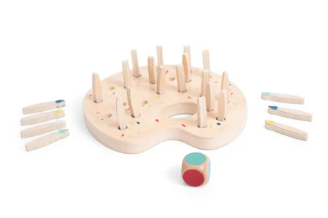 Przejdź do produktu Drewniana gra pamięciowa „Paleta kolorów” – edukacyjna dla dzieci 4+