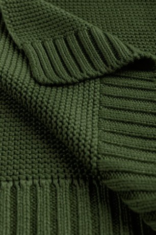 Przejdź do produktu KOCYK BAMBUSOWO-BAWEŁNIANY 80X100 CM ZIELONY BUTELKOWY