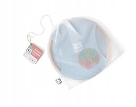 Przejdź do produktu BS Toys Zestaw paletek bambusowych z miękką włochatą piłką – 2 paletki 29 cm, piłka 9,5 cm, wiek 6+