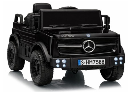 Przejdź do produktu Mercedes Unimog HM7588 — Dziecięcy Samochód Elektryczny 6V, 2x45W, Czarny, Pilot 2.4G, LED, USB/Bluetooth