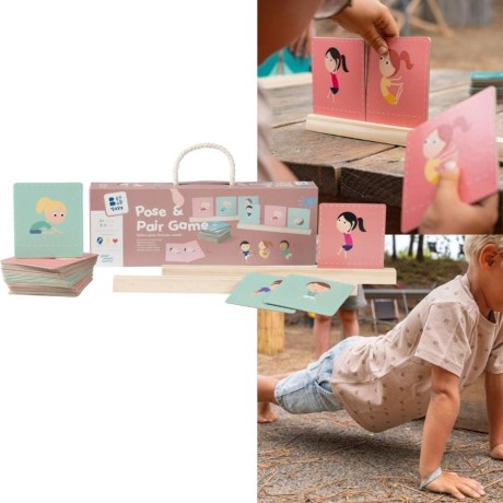 Przejdź do produktu BS Toys — Gra ruchowa „Zgadnij Pozę” (4+) — Pose & Pair, 30 kart, 3-4 graczy