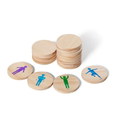 Przejdź do produktu BS Toys Moves — Gra zręcznościowo‑pamięciowa „Naśladuj Ruch” (18 drewnianych żetonów, 4+)
