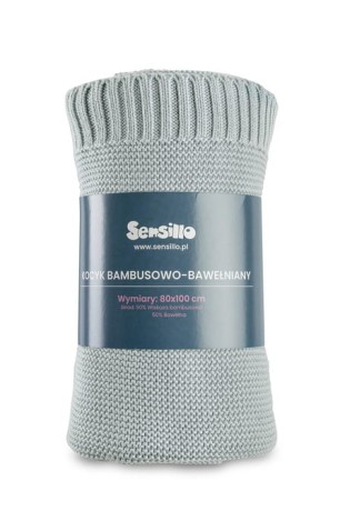 Przejdź do produktu KOCYK BAMBUSOWO-BAWEŁNIANY 80X100 CM BABY GREY