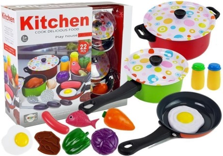 Przejdź do produktu Zestaw Kuchenny Naczynia Kucharz 22 elementów