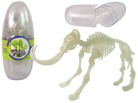 Przejdź do produktu Świecący W Ciemności Szkielet 3D Dinozaury Mamut w Jajku