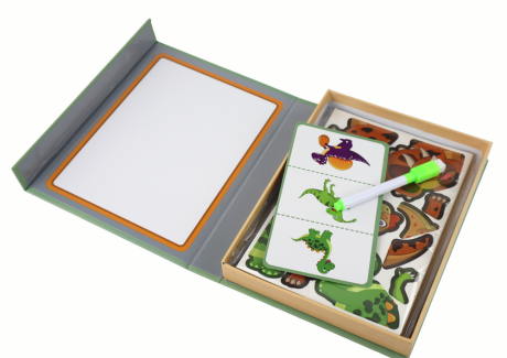 Przejdź do produktu Edukacyjny Zestaw Puzzli Magnetycznych Z Motywem Dinozaurów
